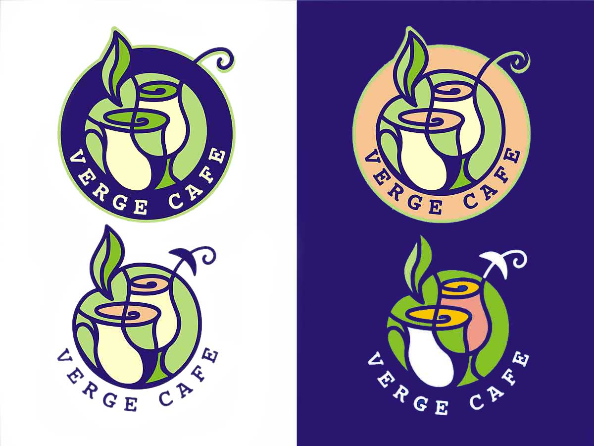 Verge Cafe logo by Kate's Design Studio