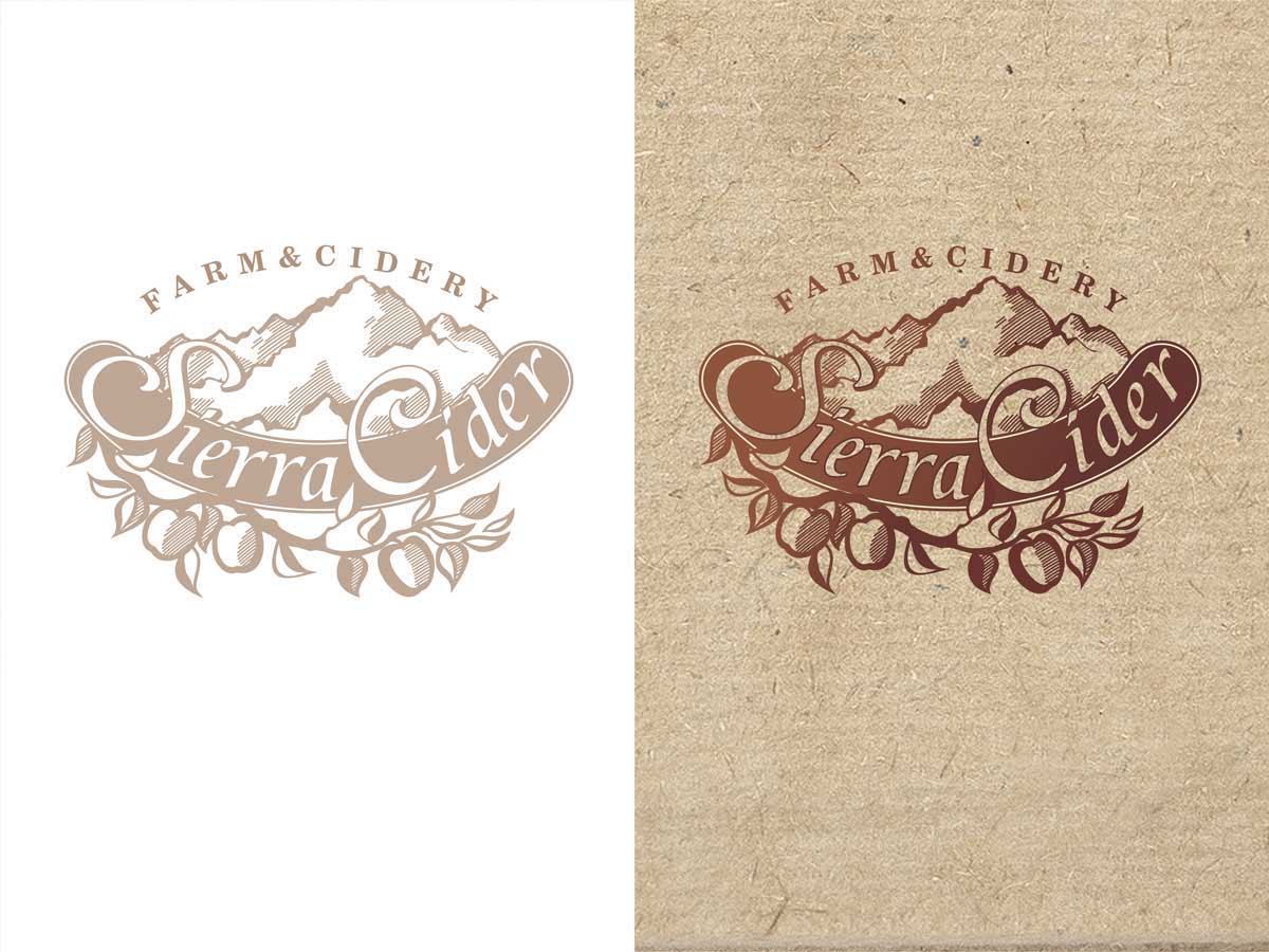 Sierra Cider logo by Kate's Design Studio